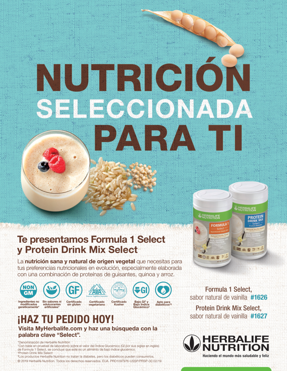 Herbalife Select Nutrition Spanish-Language Print Ad